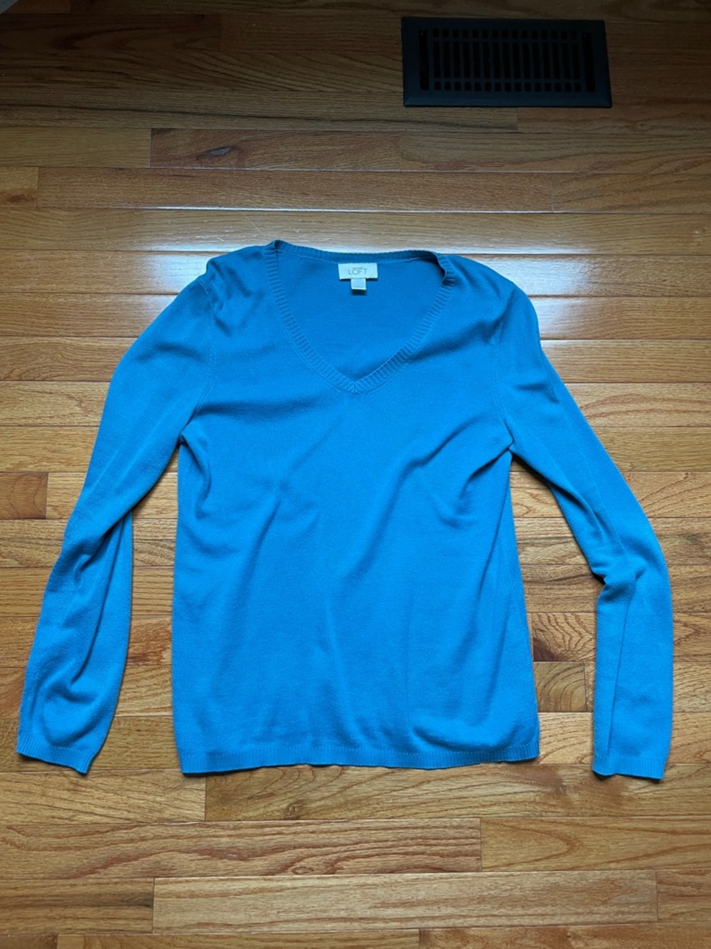LOFT Women’s V-Neck Sweater in Teal